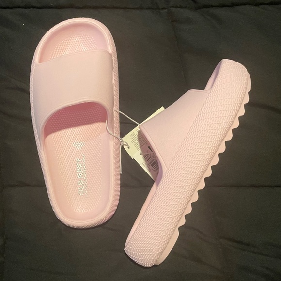 🆕 Old Navy Kids Gender-Neutral Slide Sandals Pink Size 12/13 Y - Picture 5 of 9